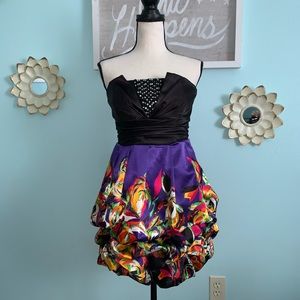 XOXO Strapless Homecoming Dress